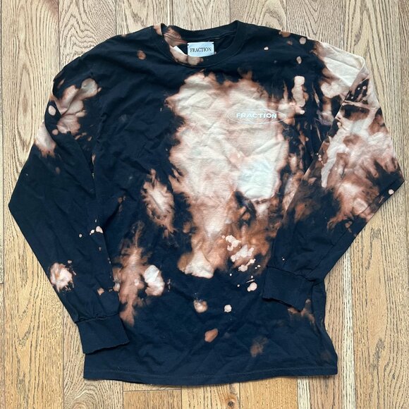 Fraction - Love me Till the Pain Fades Away Tie Dye Long Sleeve Tee- M - Picture 1 of 4